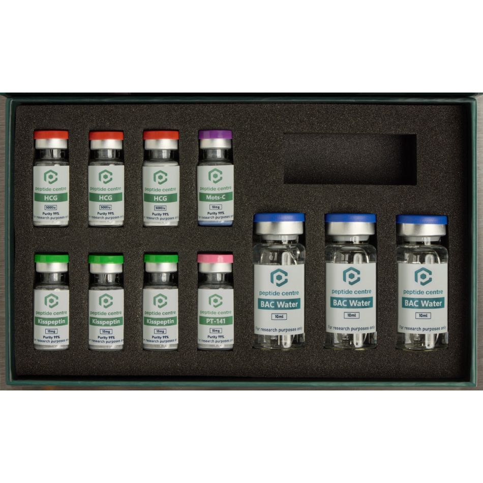 fertility peptide bundle australia hcg mots c kisspeptin pt141 sterile research vials